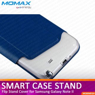 Momax Smart Case Flip Stand Cover Samsung Galaxy Note 2 II N7100 LTE