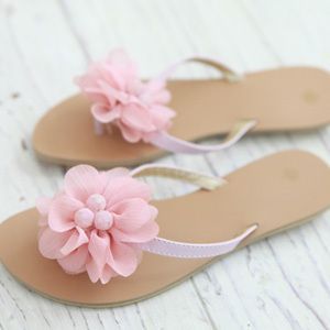 Women Flower Sandals Flip Flops Flat Slippers Beach Shoes 3 Colors