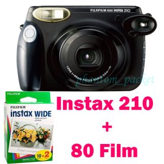 Fujifilm Fuji Instax 210 Instant Film Camera 80 Wide Films Polaroid