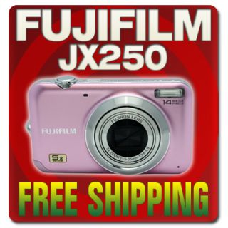 Fujifilm FinePix JX250 14 MP Digital Camera Pink 4GB Kit New