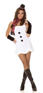 Foxy Frosty Snow Christmas Angel Female Snowman 4 Pieces Large by Em