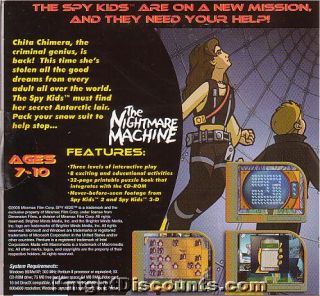 Spy Kids 2X Nightmare Machine Candy Conspiracy New CD