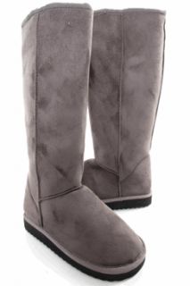 DbDk Mid Calf Boot Women Gray Furry Boots Fumi 1