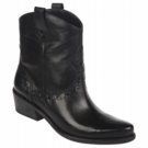 Franco Sarto WINDOW2 Black Leather Pull on Boot