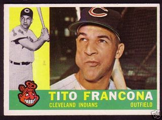  1960 Topps Tito Francona Card No 30