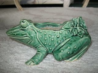 1950s McCoy Pottery Frog Planter