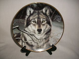 Franklin Mint Call of The Wild Wolf Plate by Cassandra Graham