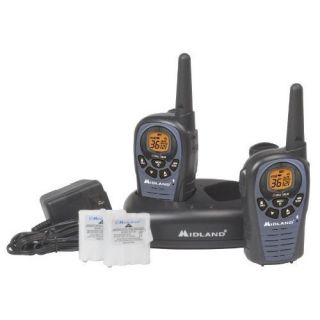 Midland LXT490VP3 26 Mile 36 Channel FRS GMRS Two Way Radio Pair
