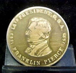 Franklin Pierce 14th President U s A Token 8872