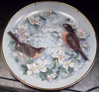 Robins A Spring Serenade Franklin Mint Collector Plate