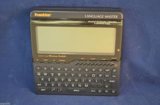 Franklin LM6000B Webster Speaking Language Master Dictionary Thesaurus