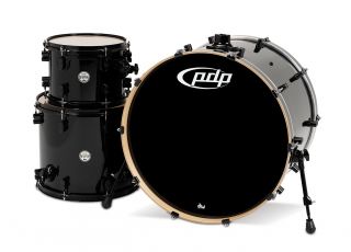New DW Pacific CM3 Concept 3 Piece Drums Set Shell Pack Pearl Black