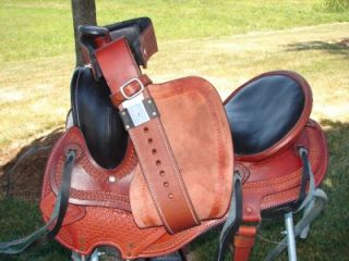 15 Tan Black Smooth Leather Gaited Endurance Western Show Horse