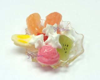 Blythe Obitsu Pullip MSD Miniature Food Ice Cream Fruit