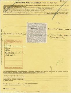 Franklin D Roosevelt Document Signed 10 26 1925