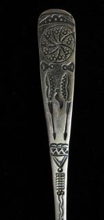 Gallup Navajo Artist Signed Native American Handmade Silver Spoon RARE