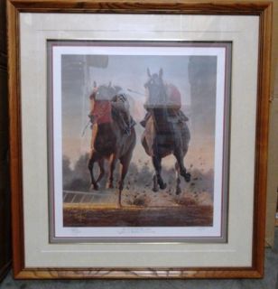 Fred Stone Signed Numbered Proof A P GreatestMatch Race Ruffian