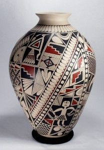 Mata Ortiz Pottery by Alfredo Rodriguez Large Olla