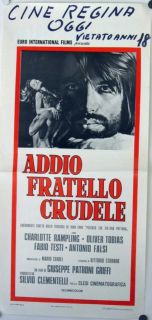 819 Addio Fratello Crudele Italian Locadina Poster