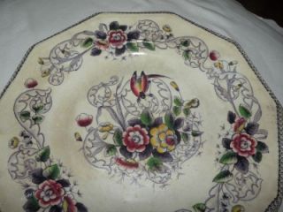 ANTIQUE IRONSTONE STAFFORDSHIRE LIVESLEY, POWELL & CO PARADISE