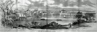 Fredericksburg Virginia Rappahannock River Railroad Bridge C 1860 Old