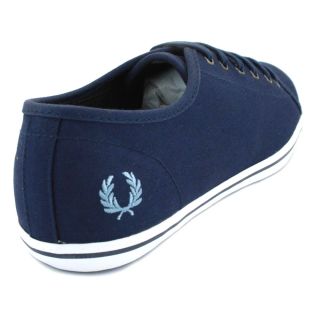 Fred Perry B8084W Phoenix Womens Laced Canvas Plimsoll Carbon Blue