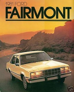 1981 Ford Fairmont and Futura 16 Page Brochure Nice