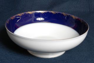 Rosenthal Frederick the Great Round Serving Bowl Cobalt Blue Gold