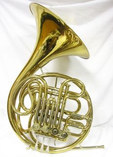 CONN 6D DOUBLE FRENCH HORN w 3 MOUTHPIECES AND CASE SERIAL 516269