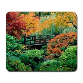 japanese garden bridge in autumn mousepad mouse mat this is a gorgeous