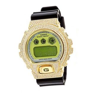  Out Yellow Bezel White Cubic Zirconia for Casio G Shock Watch