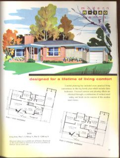  Modern Ranch Homes Plan Catalog Estate Supply Freehold NJ 1956