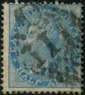 India Used in French Settlement Pondicherry Numeral 111 on EI 1 2A