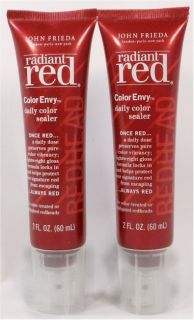 New John Frieda Radiant Red Color Envy Daily Color Sealer 2 oz Free