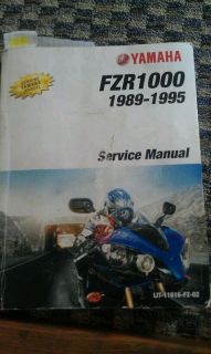 Factory yamaha genuine service manual 1989 1995 FZR1000 FZR 1000