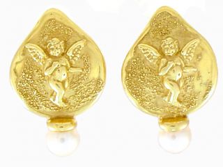 elizabeth gage earrings 18k gold peals 8537 from the elizabeth gage