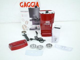 Gaggia 102534 Espresso Color Semi Automatic Espresso Machine, Red