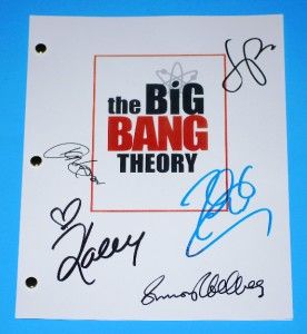The Big Bang Theory Script Autograph Reproduction Pilot Episode Jim