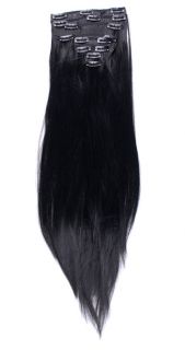  head clip in hair extensions fringe sexy human looking real Quality