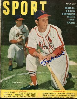 STAN MUSIAL SIGNED AUTOGRAPHED CARDINALS 1950 SPORT MAGAZINE JSA