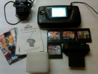 Sega Game Gear Black Chargers TV and Games