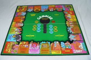 RARE GAMBLER BOARD GAME 1975 DICE CARD CASINO FUN