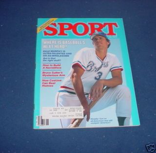  Sport Magazine June 1984 Dale Murphy of The Braves