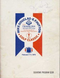 1979 MD Golf Program Signed Joe DiMaggio Walter Payton 40 Sigs JSA LOA