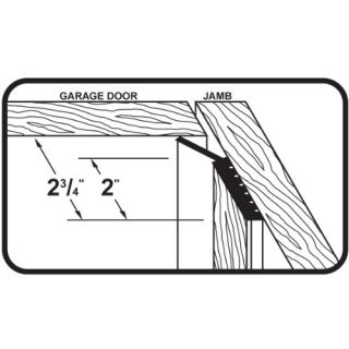  Products Dual Vinyl Garage Door Seal for Top and Sides Brown