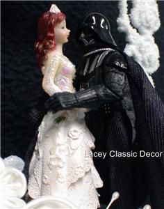 Star War Wedding Cake Topper Darth Vader with Bride Top
