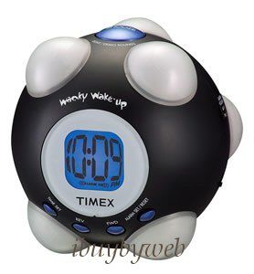 Timex Shake n wake alarm clock Wake up to 7 wacky character