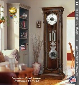 611122 Howard Miller 80 Furniture Trend Design Floor Clock in Cherry