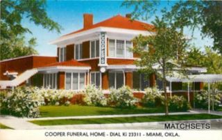 MIAMI, OKLAHOMA Cooper Funeral Home POSTCARD