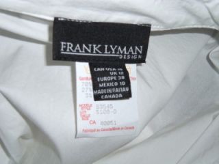 Frank Lyman Empire Waist V Neck French Cuff Blouse Sz 10